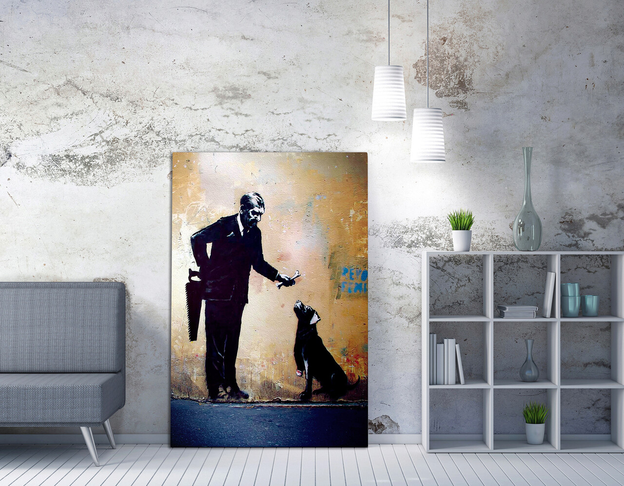 Tablou decorativ, WY59 (50 x 70), Canvas imprimat, Multicolor - imagine 5